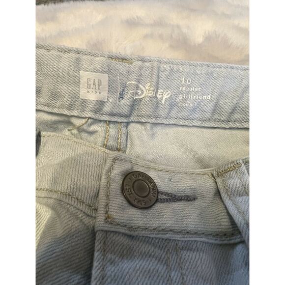 Gap Kids Jeans Disney Character Girls Minnie Mouse Mickey Mouse Blue Jeans Sz 10 - Picture 10 of 10